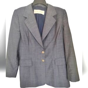 ESCADA Margaret Ley Blue Gray Blazer Size 40